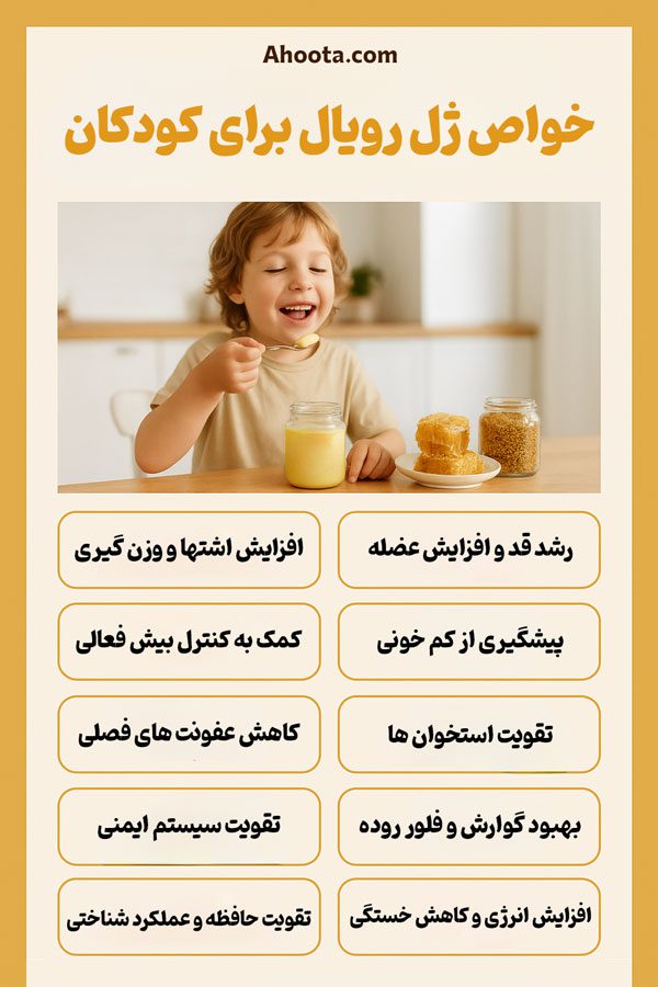 فواید ژل رویال برای کودکان