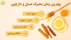 بهترین زمان خوردن عسل و دارچین چه موقع است؟