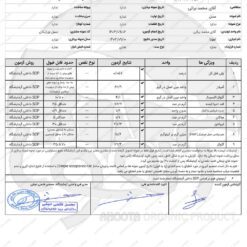آنالیز عسل بورتیکان