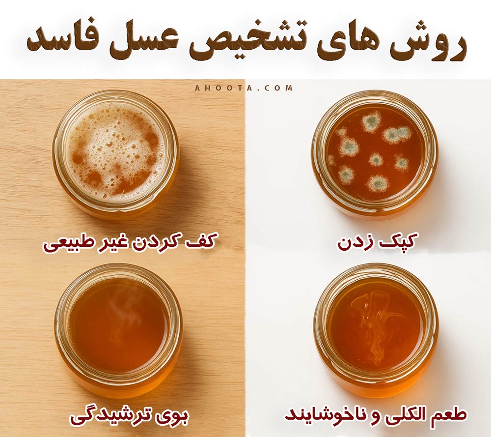تشخیص عسل فاسد
